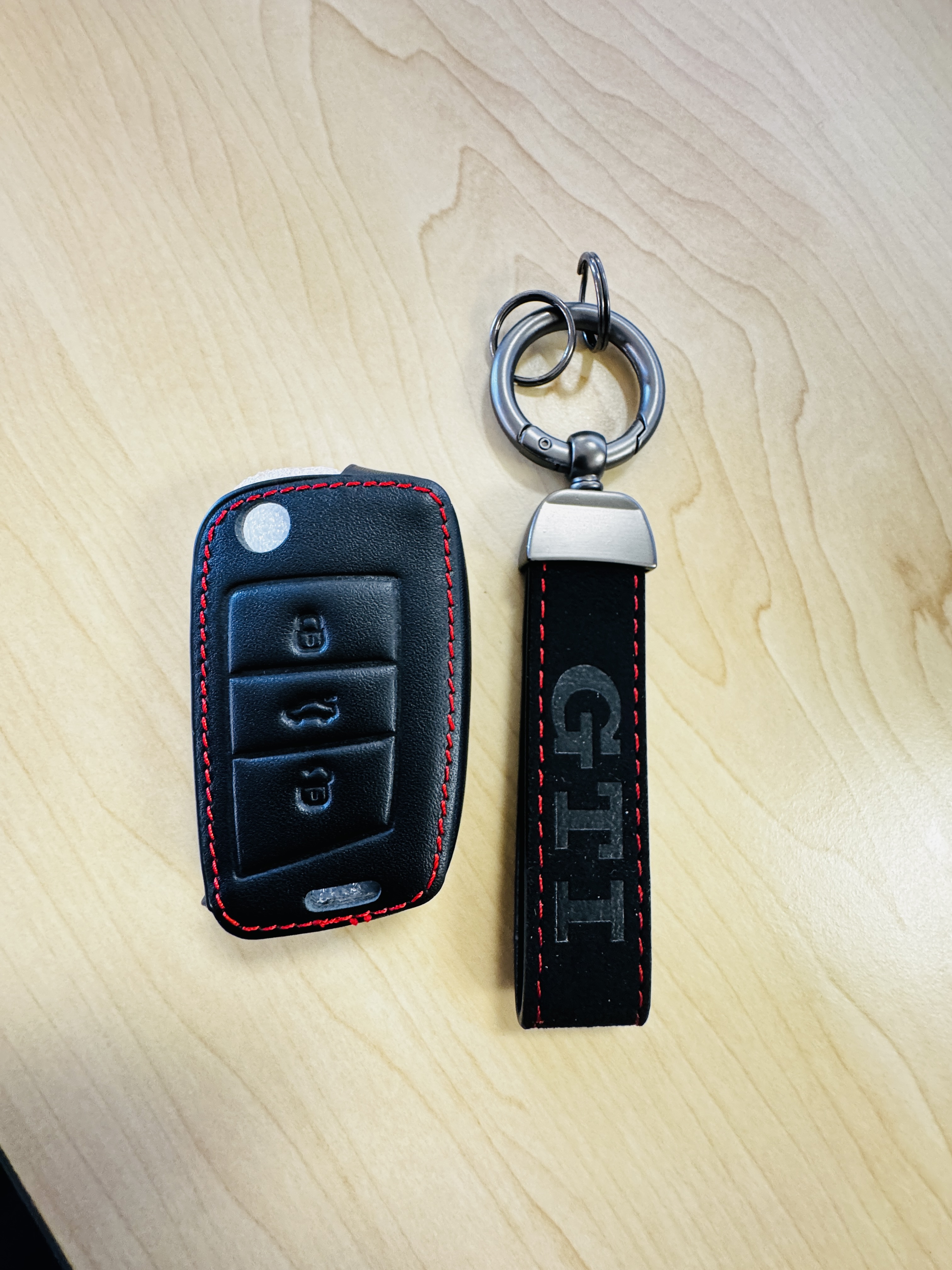 VW Leather Key Cover